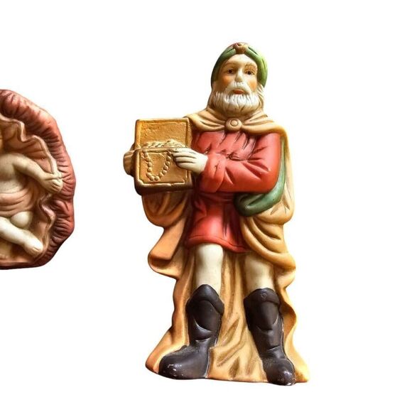 11 piece hand painted ceramic Nativity Scene Christmas Jesus - Picture 8 of 14